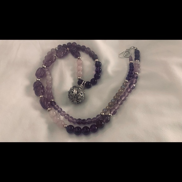 Handmade Mala Prayer Bead Necklace 108 Beads - Picture 1 of 11